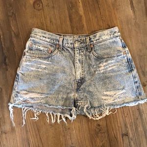 Levi’s High Rise Denim Shorts